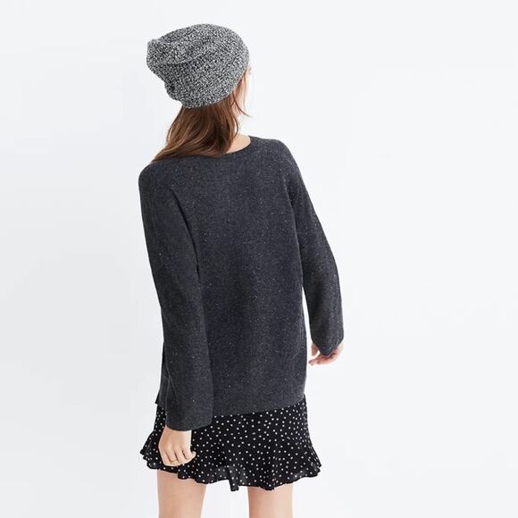 Madewell Donegal Northroad Gray Long Sleeve Pullover Sweater Size Extra Small - Picture 2 of 9